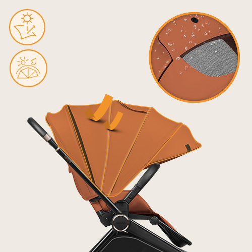 Lionelo Mika Plus Brown Rust — Buggy
